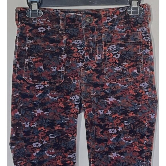 New ANTHROPOLOGIE Pilcro Letterpress Floral Skinny Corduroy Jeans Pants - Picture 7 of 10
